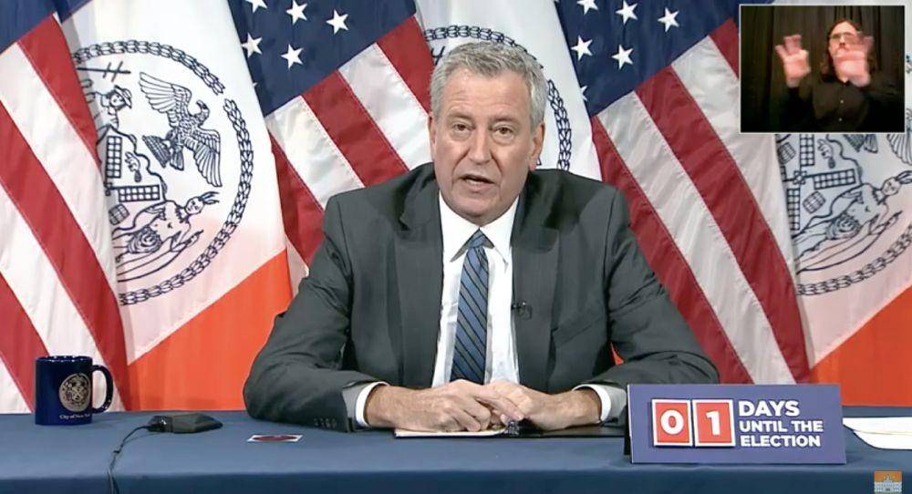 Wali Kota New York, Bill de Blasio (Tangkapan layar YouTube)