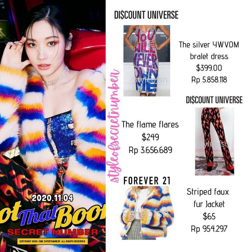 Harga outfit Secret number 'Got That Boom' (instagram.com/styleofsecretnumber)
