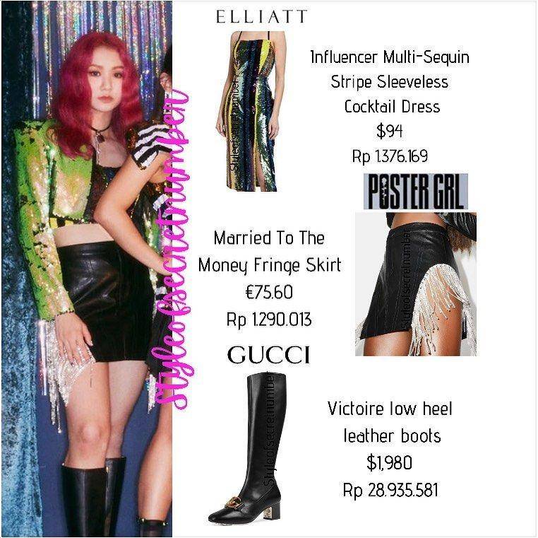 Harga outfit Secret number 'Got That Boom' (instagram.com/styleofsecretnumber)