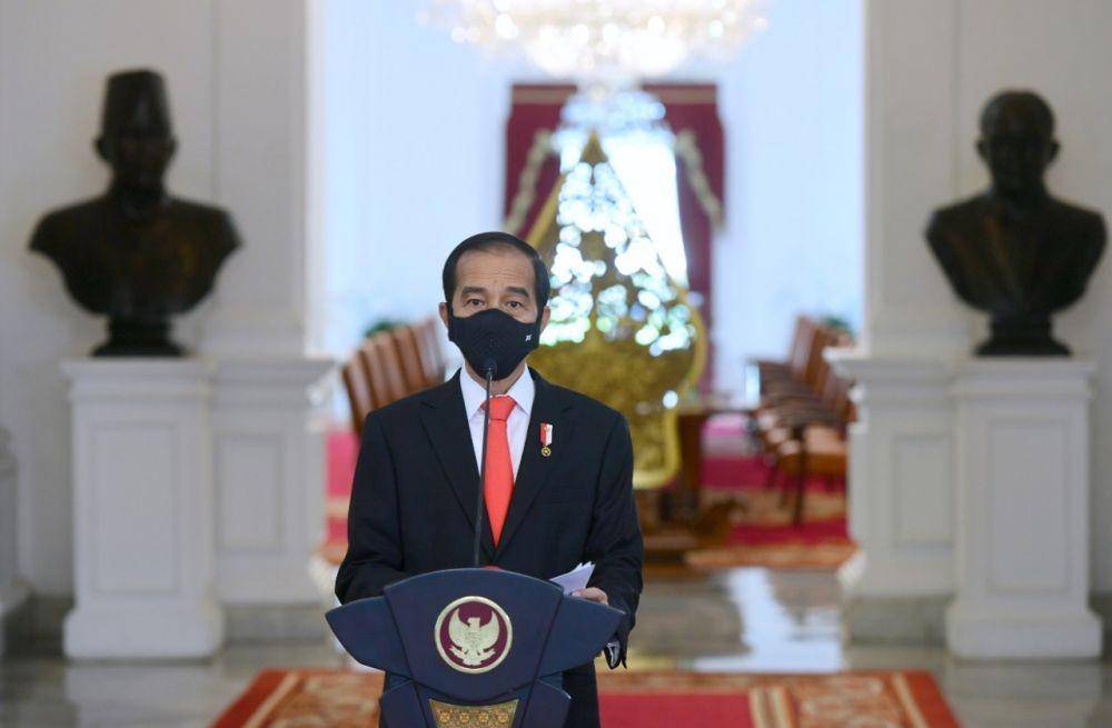 Jokowi beri sambutan di Rakernas Ikatan Apoteker Indonesia pada Kamis (5/11/2020) (Dok. Biro Pers Kepresidenan)