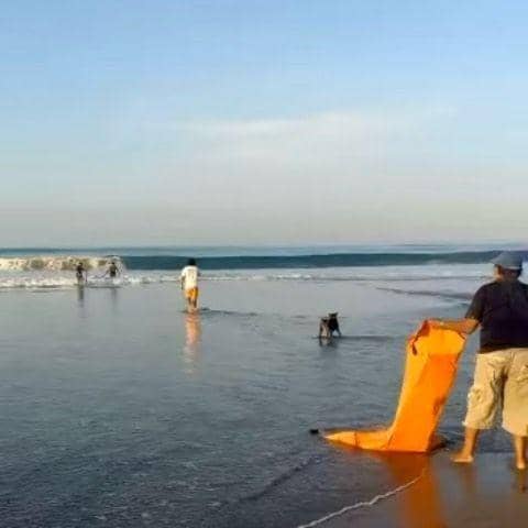 Penemuan korban terdampar di Pantai Petitenget (Dok.IDN Times/Balawista Badung)