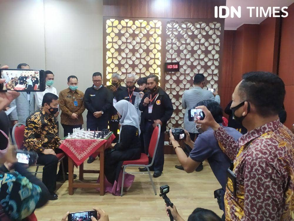 Turnamen catur kapolda cup II di Palembang (IDN Times/Feny Maulia Agustin)