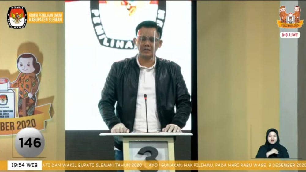 Debat publik putaran kedua bagi peserta Pilkada Sleman 2020. Dok: istimewa