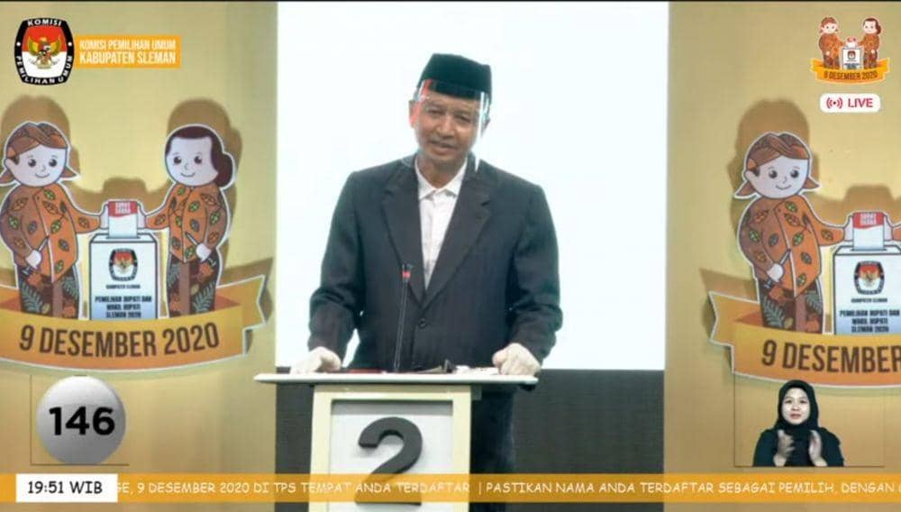Debat publik putaran kedua bagi peserta Pilkada Sleman 2020. Dok: istimewa