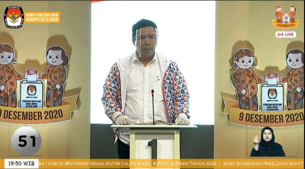 Debat publik putaran kedua bagi peserta Pilkada Sleman 2020. Dok: istimewa