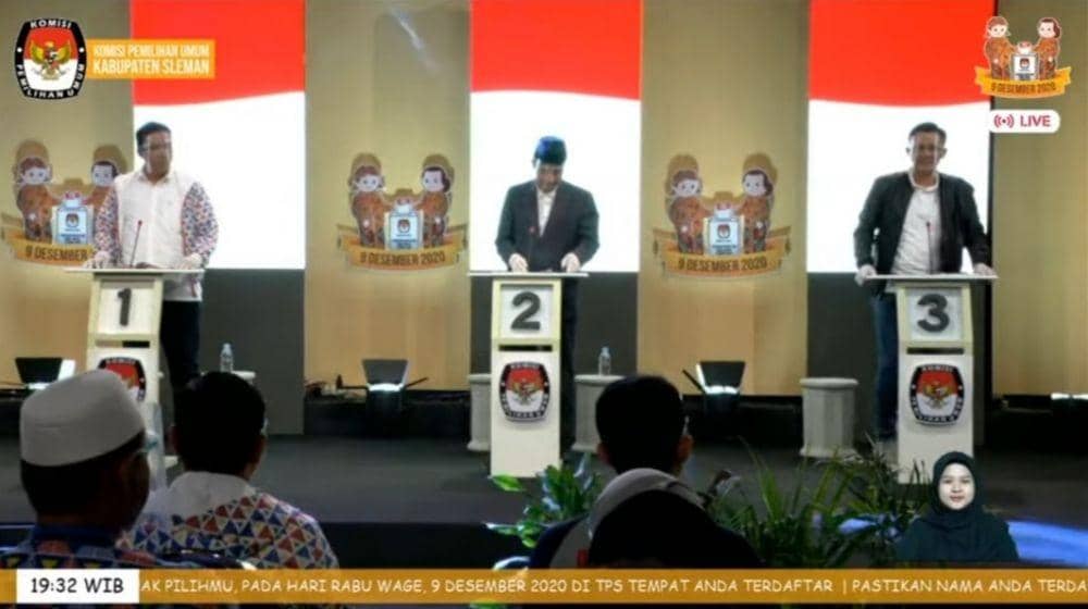 Debat Pilkada Sleman, Cawabup Adu Gagasan Kembangkan Potensi Daerah