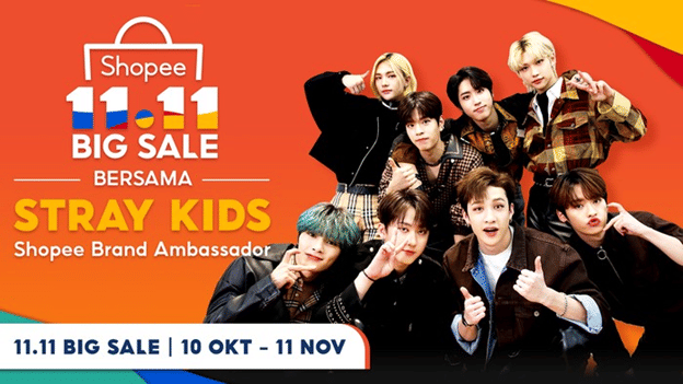 Stray Kids di Shopee (Dok. Shopee Indonesia)