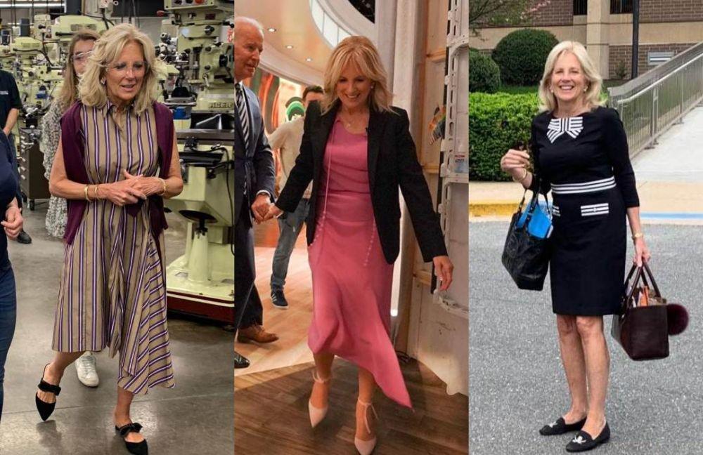 10 Inspirasi Busana Jill Biden, Ibu Negara AS yang Gayanya Fashionable