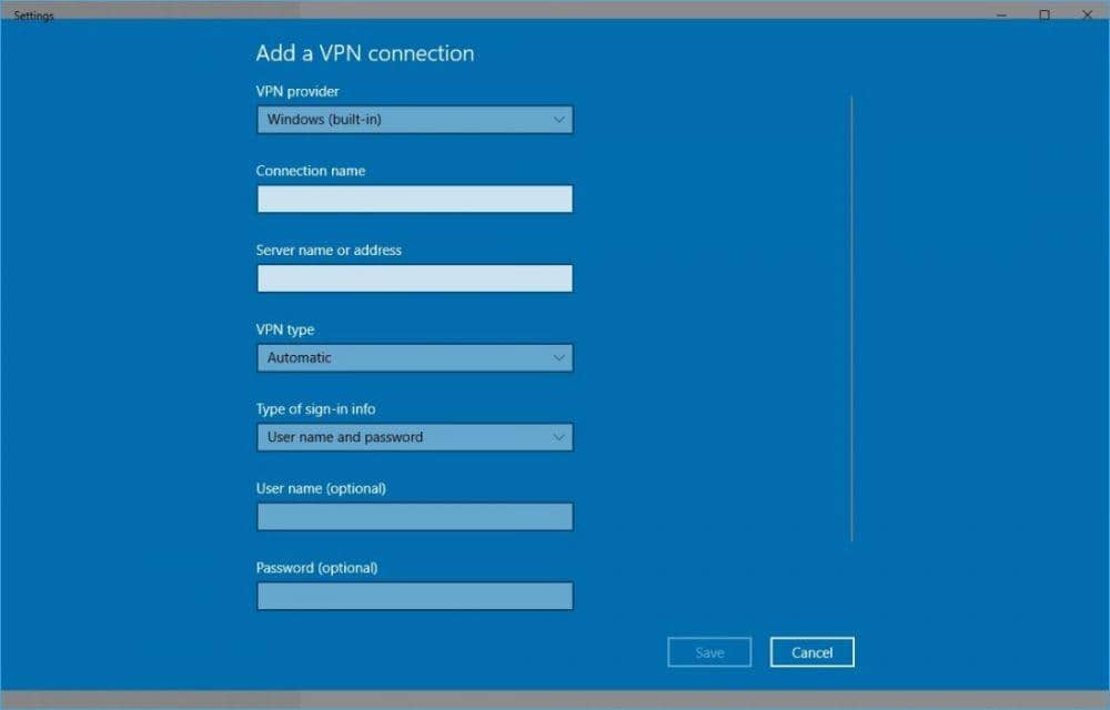 Client VPN di Windows 10. tech-critter.com