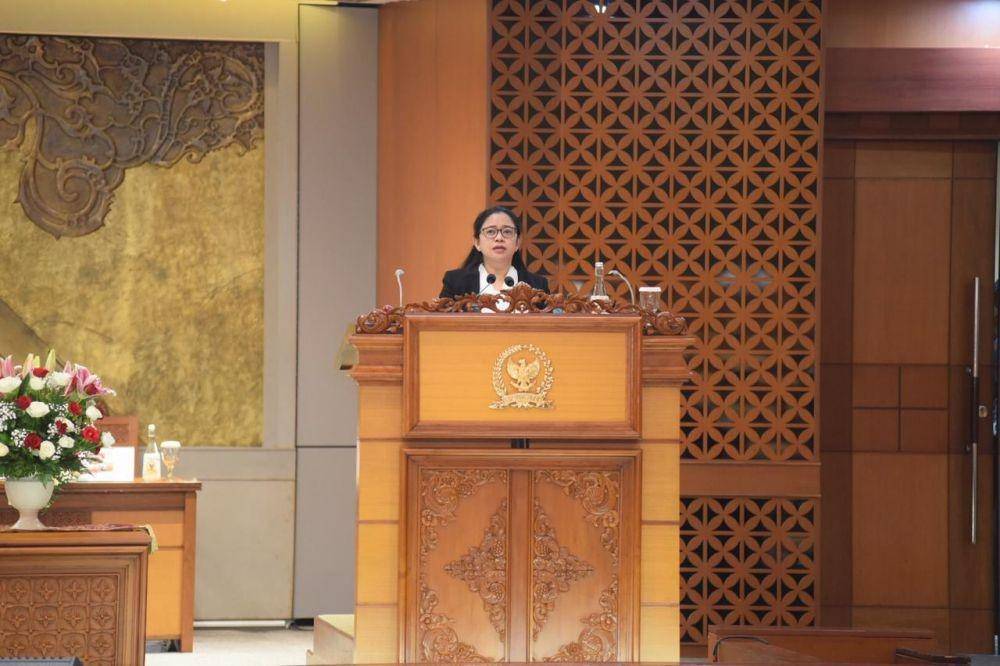Puan Maharani dalam Rapat Paripurna DPR RI, Senin (9/11/2020) (Dok. DPR RI)