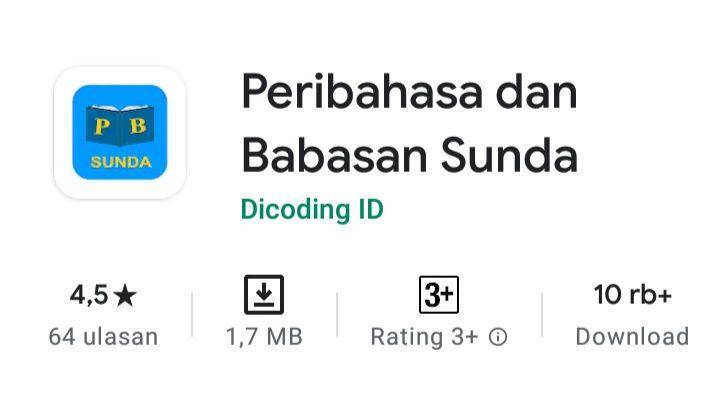 play.google.com/Peribahasa dan Babasan Sunda