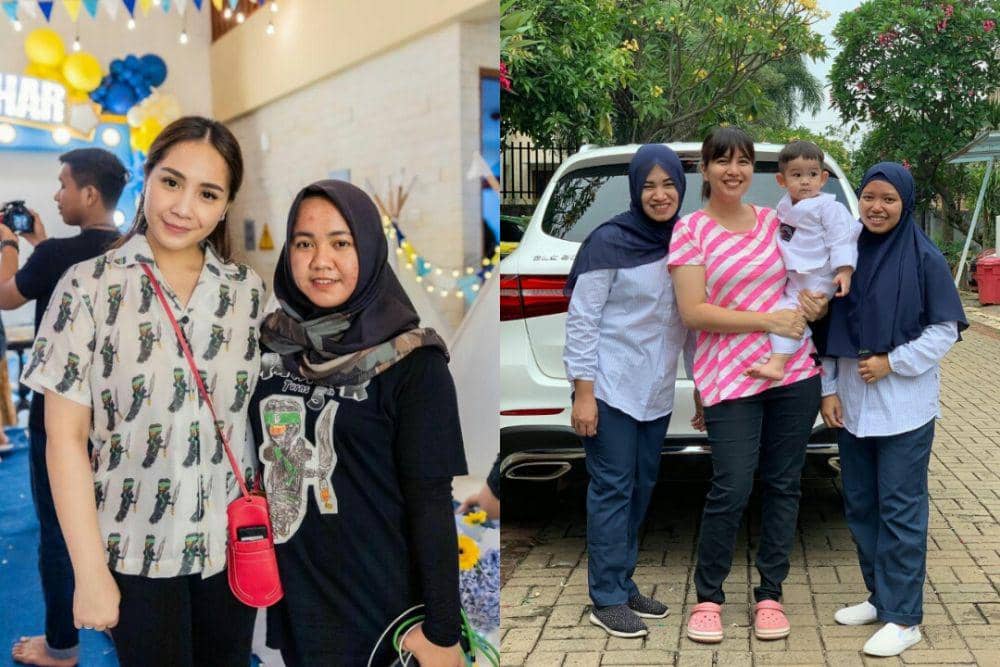 9 Potret Akrab Para Artis dengan Pengasuh Anaknya, bak Keluarga!