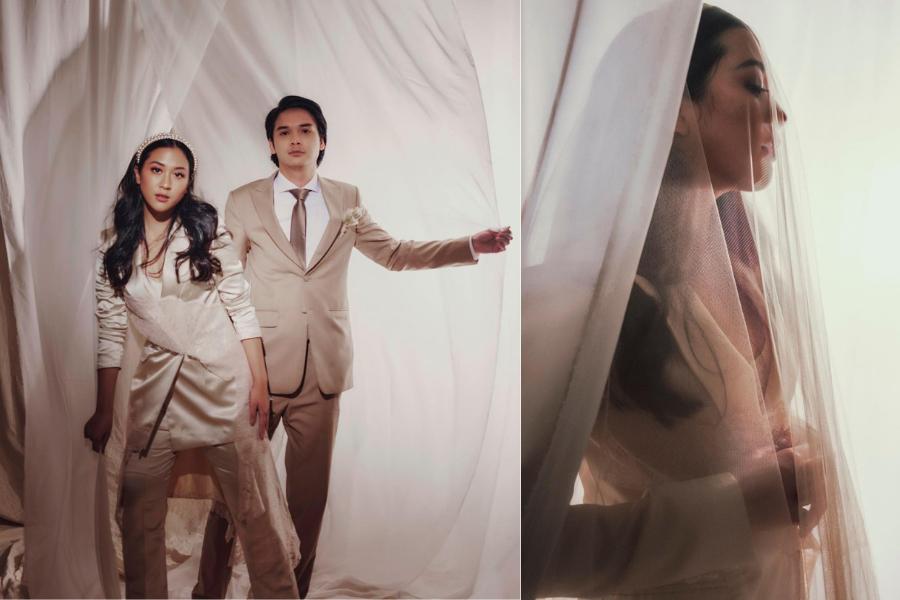 9 Detail Uniknya Pernikahan Sherina, Pakai Bridal Trousers Elegan
