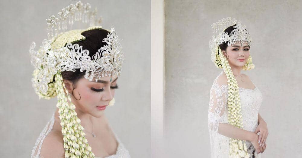 Gaya Busana dan Makeup Akad Nikah Adat Sunda ala Jenita Janet, Anggun!