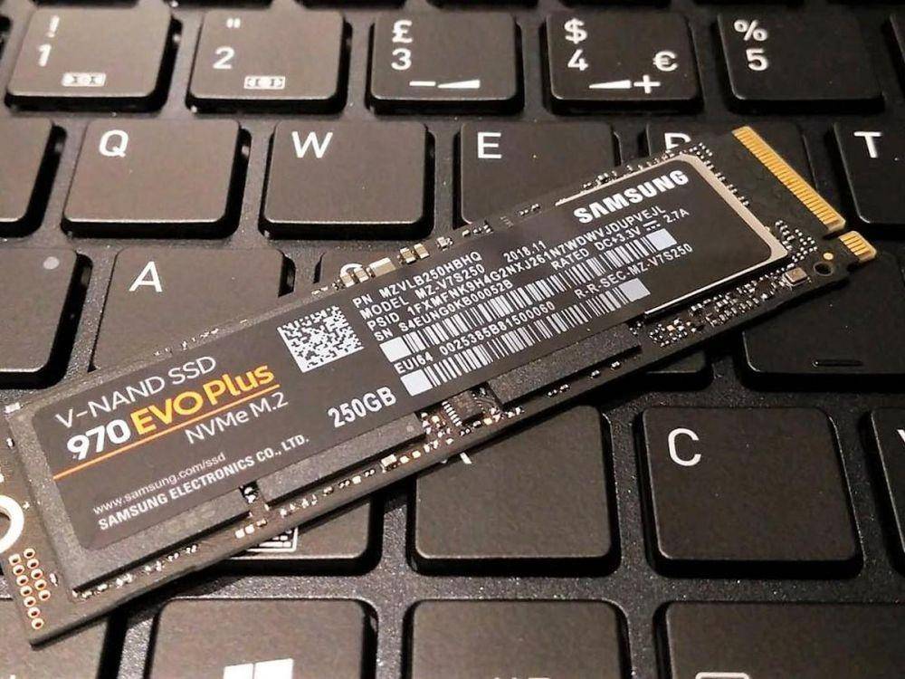 SSD Samsung 970 EVO Plus. techadvisor.co.uk