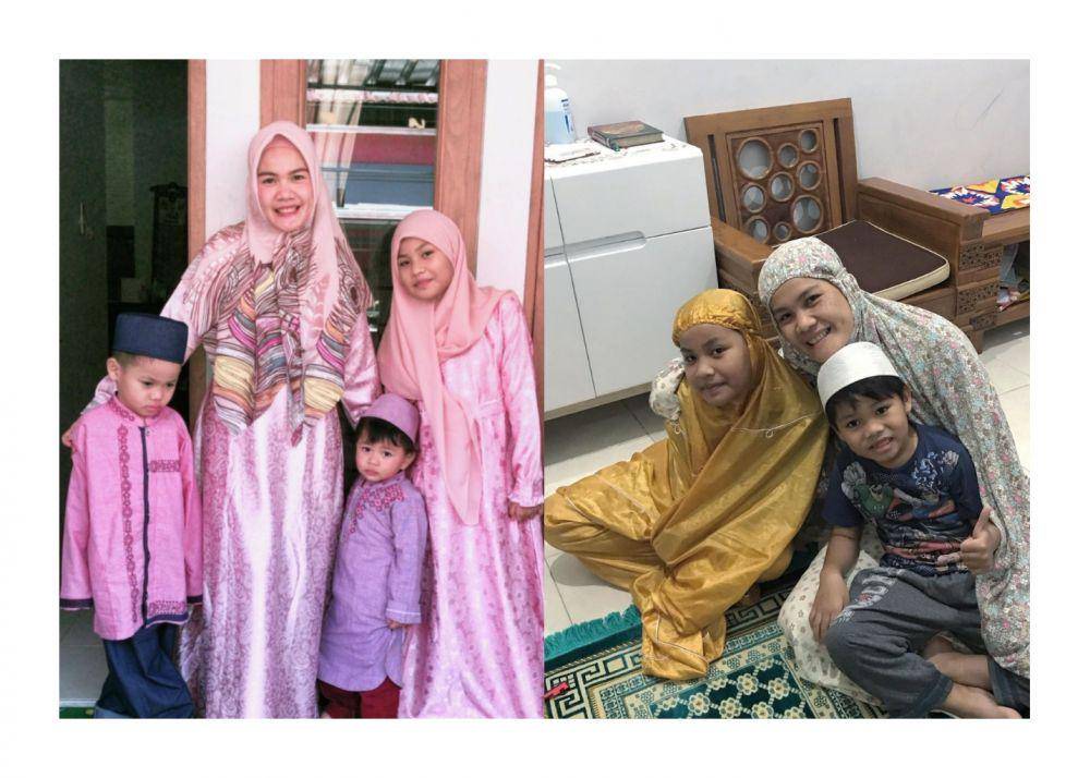 Ditinggal Suami, 9 Potret Hangat Dewi Sartika Bersama Tiga Buah Hati
