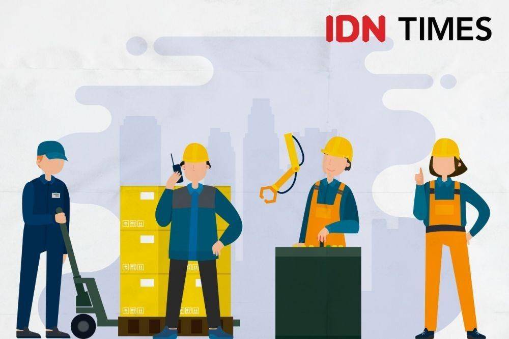 Ilustrasi tenaga kerja. (IDN Times/Arief Rahmat)