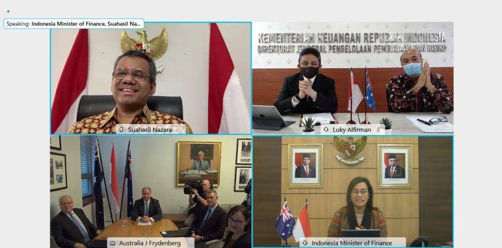 Kerja sama Indonesia dan Australia dalam penanganan pandemik COVID-19 (Dok. Biro KLI Kemenkeu)