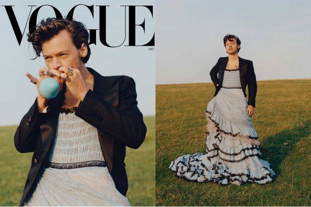 11 Potret Harry Styles yang Cetak Sejarah di Majalah Vogue