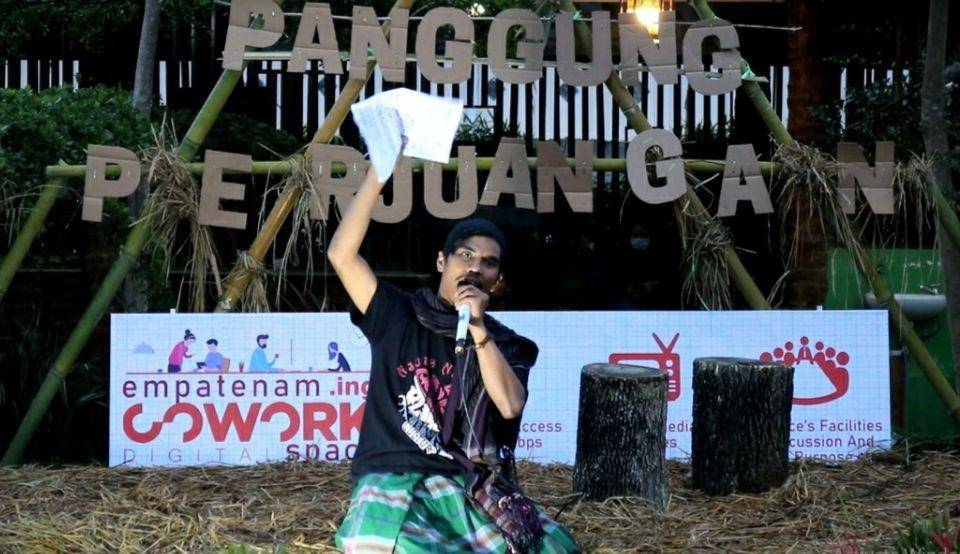 Ruang Kreatif 46 Sidikalang menggelar Panggung Perjuangan di 46 Co-Working Space Sidikalang, Dairi (Dok. IDN Times)
