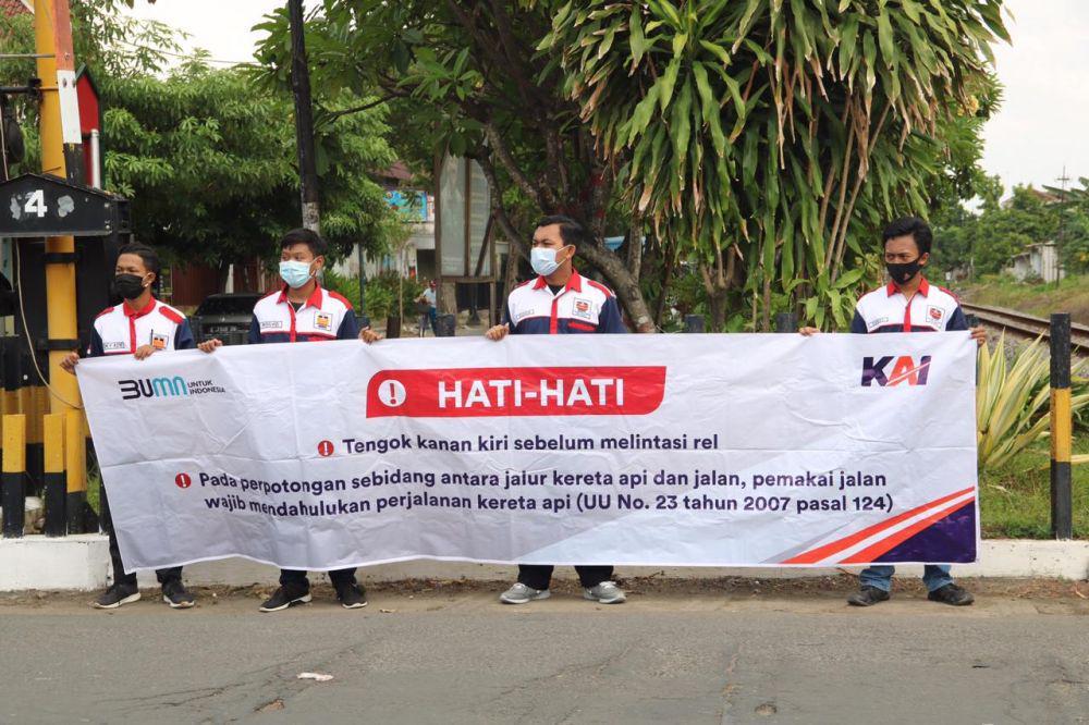 Tekan Angka Kecelakaan di Perlintasan KA, Daop 7 Gelar Sosialisasi