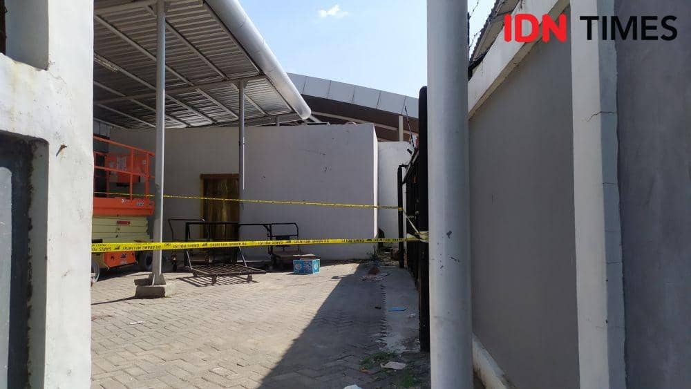 Lokasi temuan pria bersimbah darah di kawasan Bandara Sultan Hasanuddin Makassar. IDN Times/Sahrul Ramadan