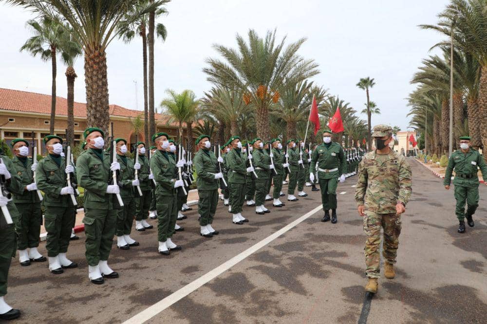 Pertemuan pemimpin Tentara Maroko dan AS di Rabat, Maroko. twitter.com/USArmyAfrica/