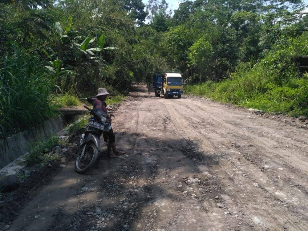 Perbaikan jalur evakuasi. Dok: istimewa