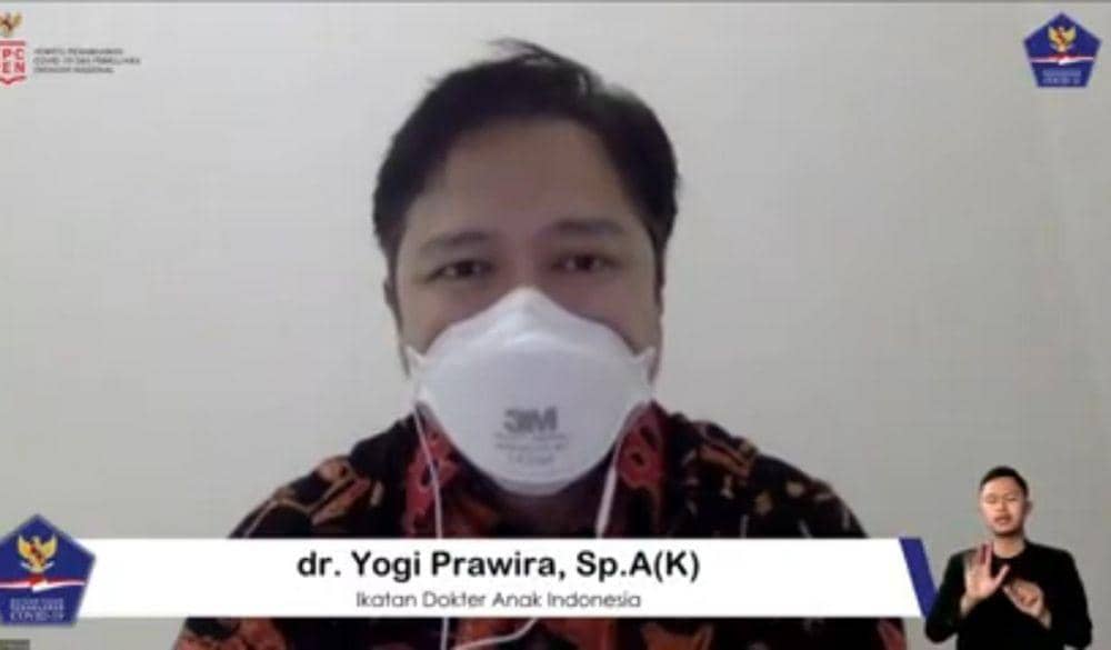 Anggota Tim Satgas Penanganan COVID-19 IDAI, Yogi Prawira (Youtube.com/BNPB)