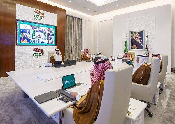 Suasana saat pertemuan para pemimpin dunia di G20 yang berlangsung di Riyadh, Arab Saudi. (Twitter.com/g20org)