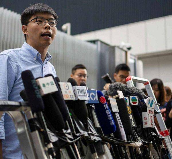 Aktivis Hong Kong, Joshua Wong. (Twitter.com/joshuawongcf)
