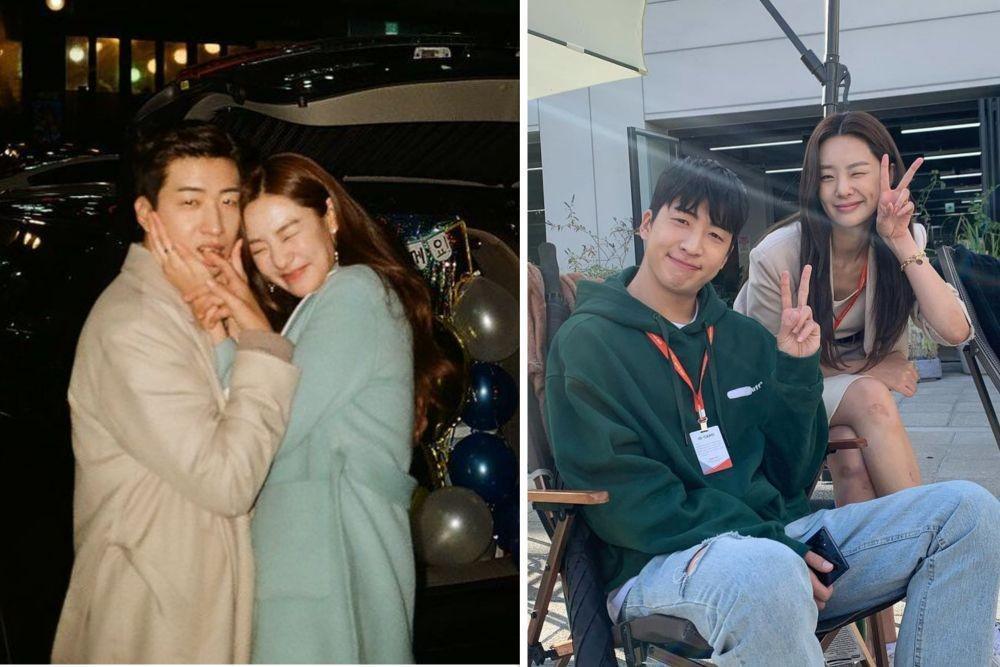 9 Potret Kedekatan Chul San & Jung Saha di Balik Layar KDrama Start-Up