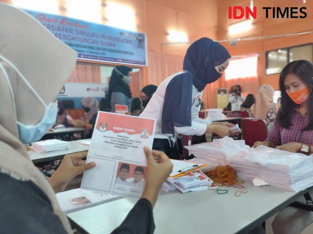 7 Petugas Pelipatan Kertas Suara di KPU Balikpapan Reaktif COVID-19