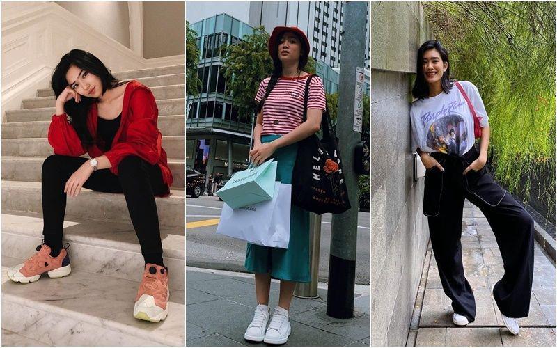 9 OOTD Padu Padan Outfit dengan Sneakers ala Artis, Curi Perhatian!