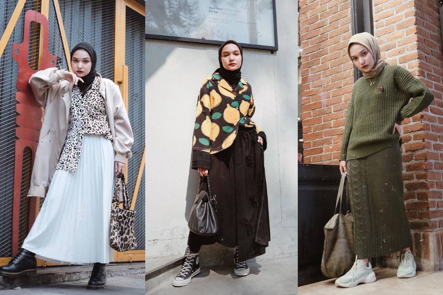 Padu Padan Rok Unik ala Soraya Ulfa, Gayanya Extra Ordinary!