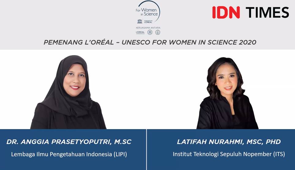 Sains Tidak Berhenti, L'Oreal-UNISCE for Women in Science 2020. 25 November 2020. IDN Times/Fajar Laksmita