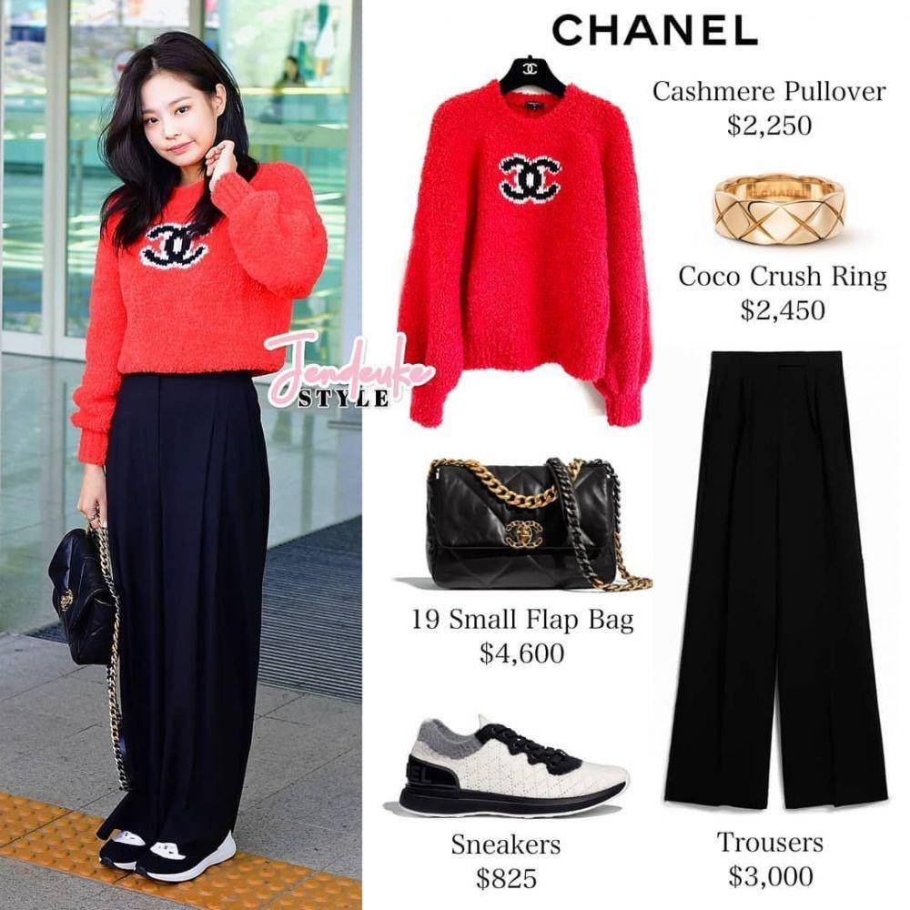 Harga outfit Chanel Jennie BLACKPINK (instagram.com/jendeukestyle)