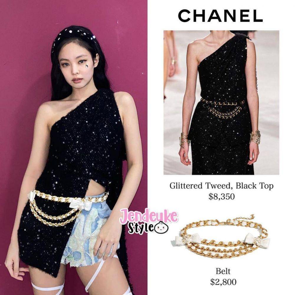 Harga outfit Chanel Jennie BLACKPINK (instagram.com/jendeukestyle)