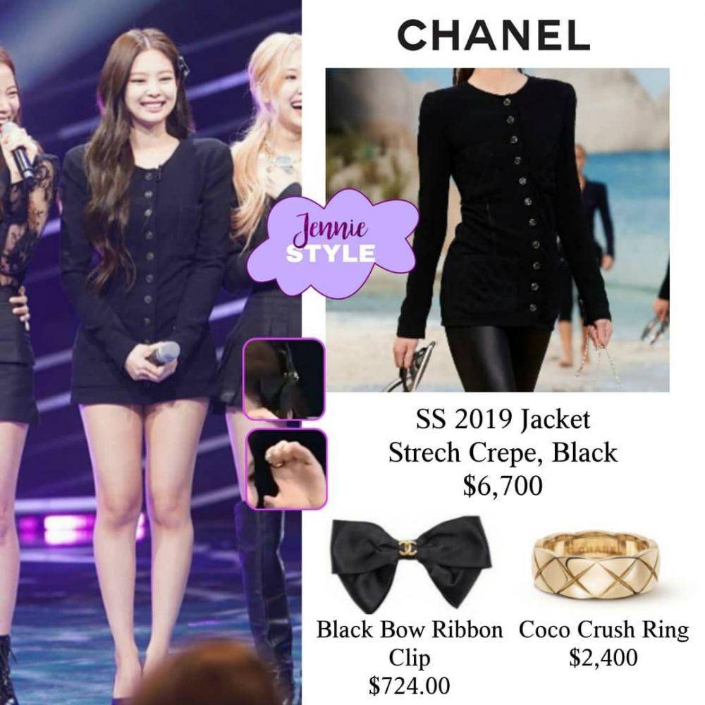 Harga outfit Chanel Jennie BLACKPINK (instagram.com/styleofjennie)