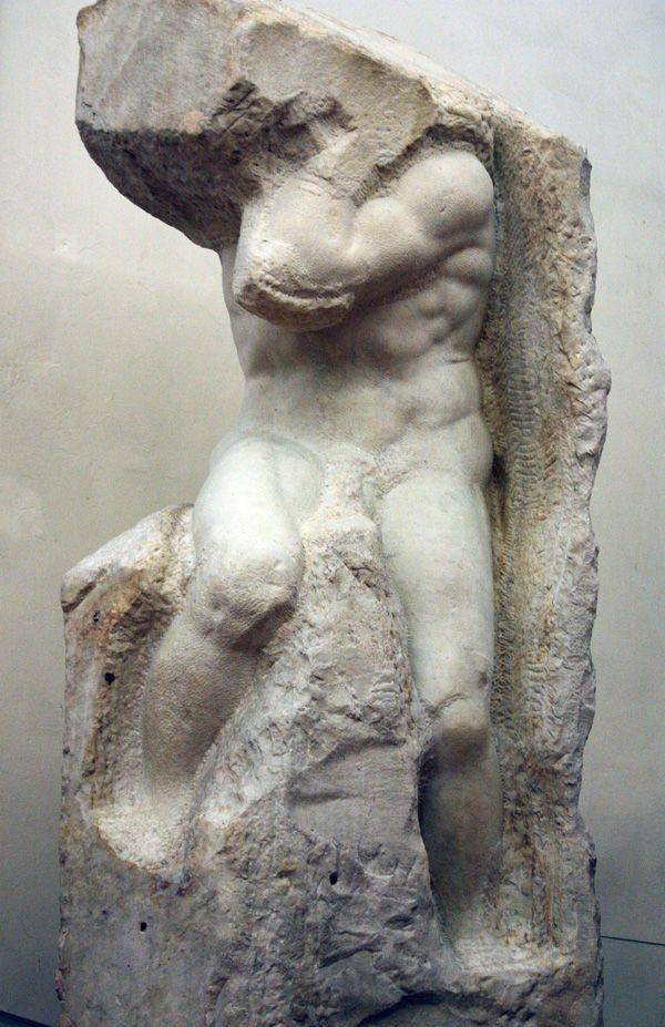 Atlas Slave, Michelangelo. accademia.org