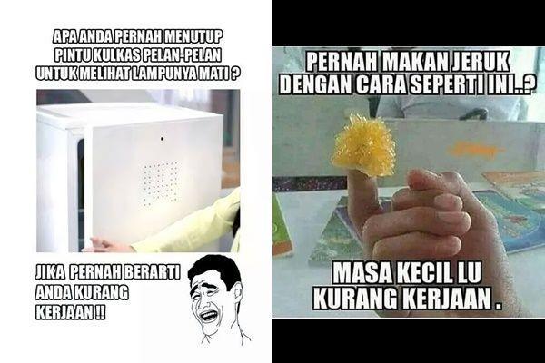10 Meme Masa Kecil Kurang Kerjaan Ini Bikin Ngakak Banget