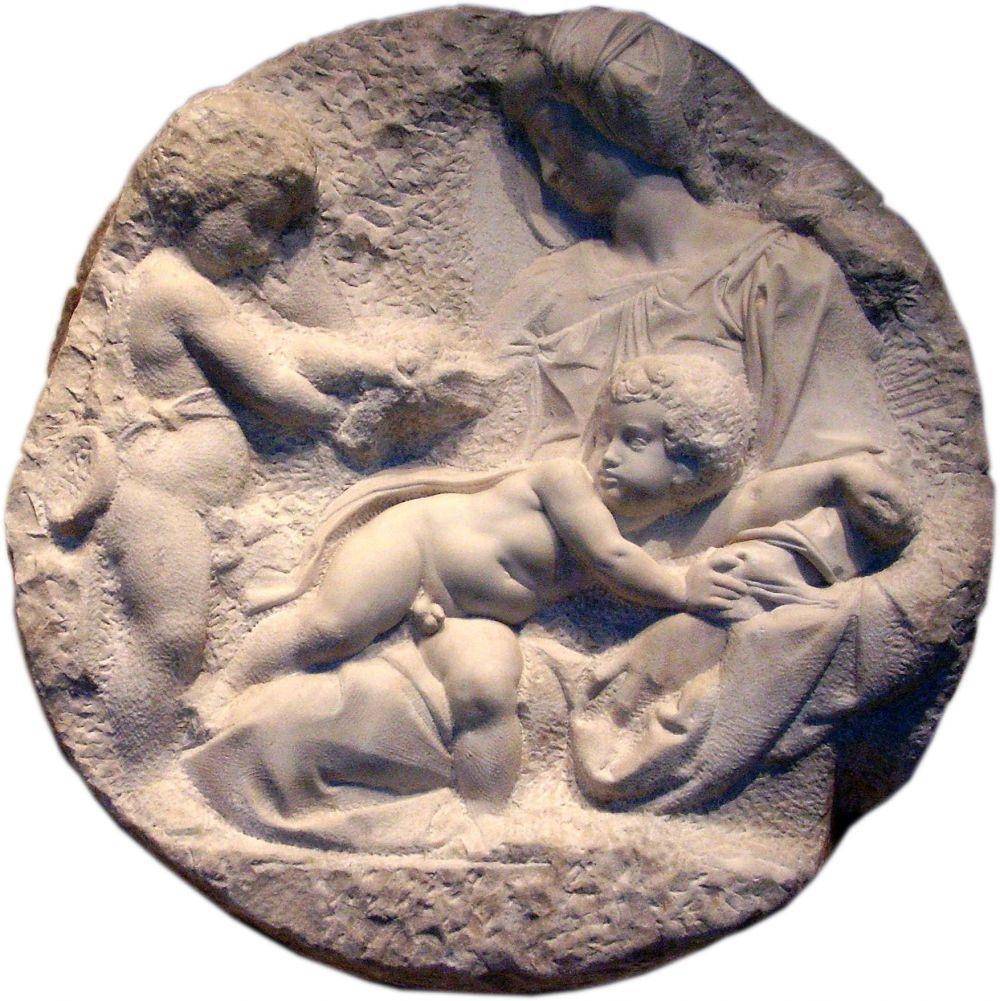 Taddei Tondo, Michelangelo. commons.wikimedia.org