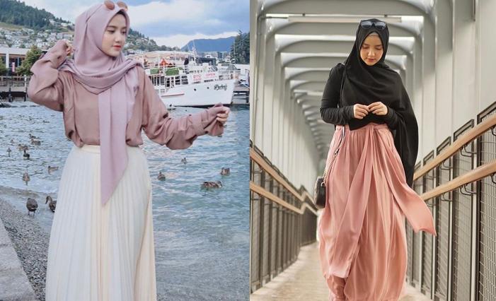 Idola Remaja, 9 Inspirasi OOTD dengan Rok Plisket Ala Wirda Mansur