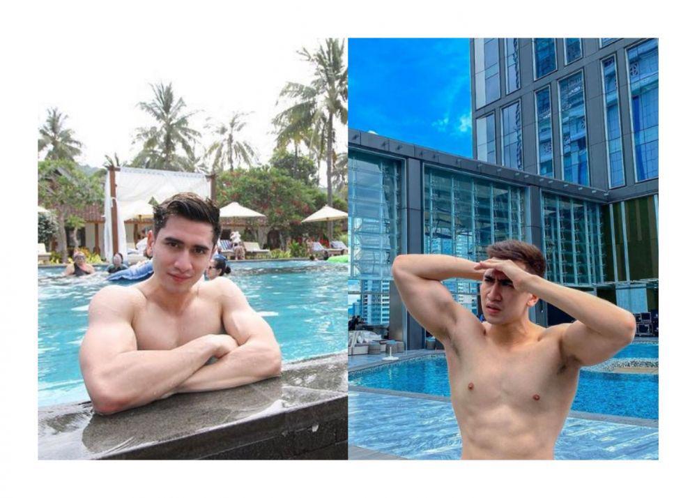 9 Potret Kece Verrell Bramasta di Kolam Renang, Bikin Panas Dingin!