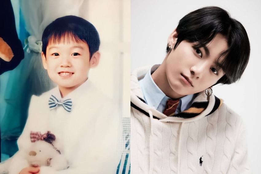 10 Potret Jungkook BTS di Masa Kecil vs Dewasa, Bikin Hati Luluh