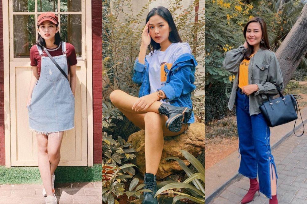 9 Ide Padu Padan Denim ala Dara Arafah, Simpel nan Kekinian