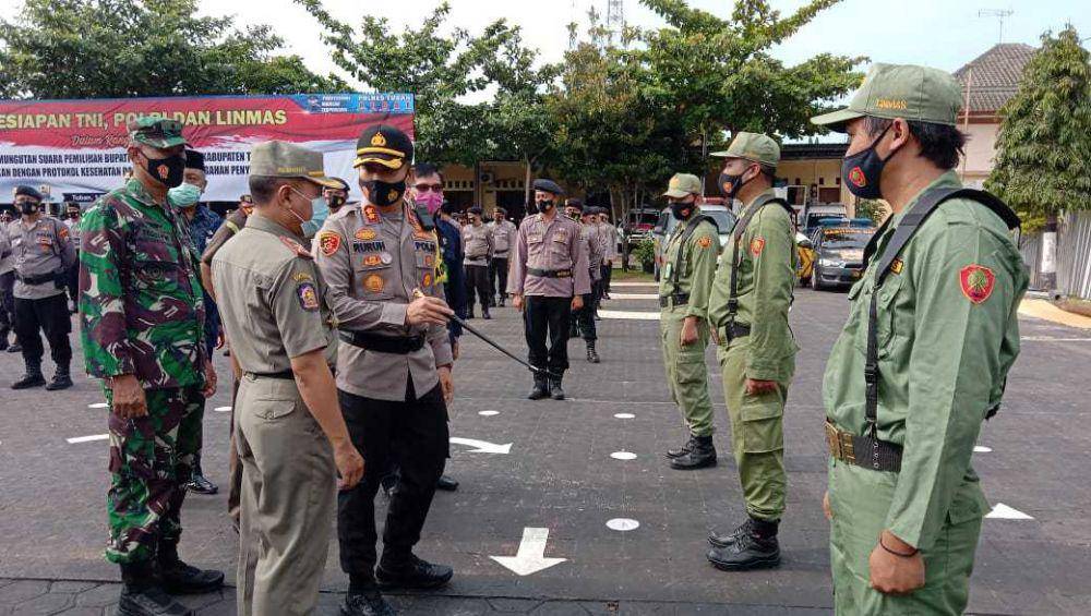 Apel kesiapan pengamanan Pilkada Tuban. IDN Times/Imron
