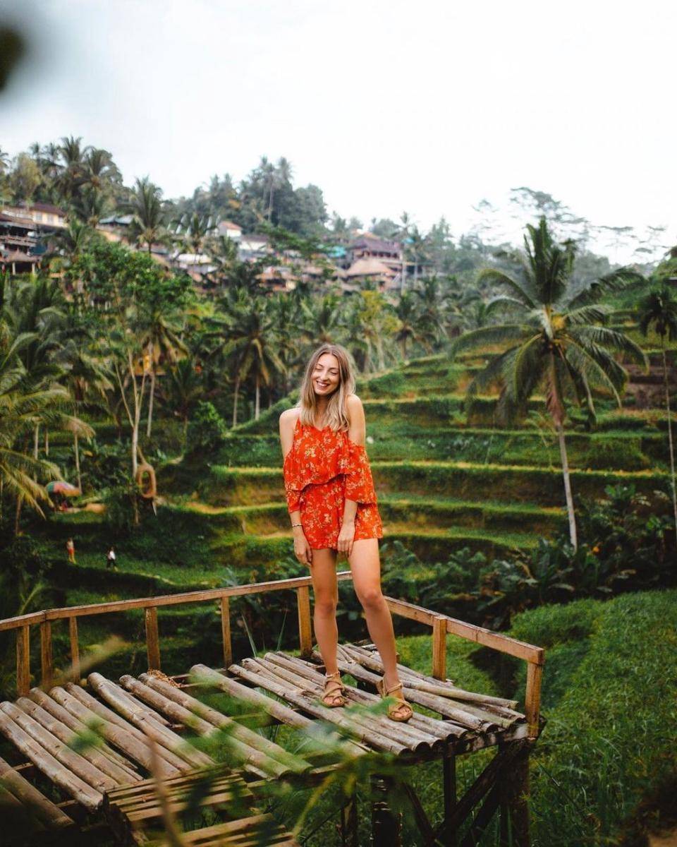 Turis liburan di Tegallalang Rice Terraces (instagram.com/celebiligizem)