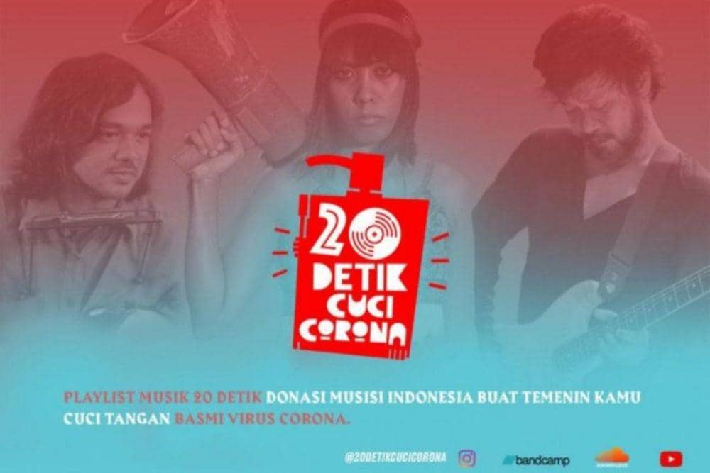 Bikin Lagu Berdurasi 20 Detik, 70 Musisi Kampanye #20DetikCuciCorona