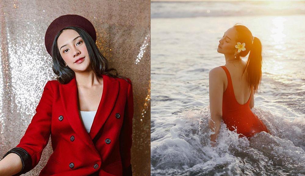 9 Pesona Anya Geraldine dalam Busana Merah, Langsung Ambyar!